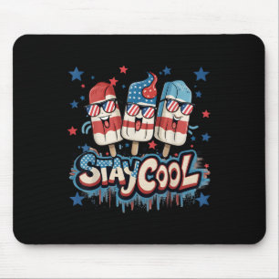 Tapis De Souris Restez Cool Popsicle Chemise Boys Hommes 4e juille