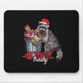 Tapis De Souris Restez trashy Christmas Raccoon Xmas Trash Panda R (Devant)