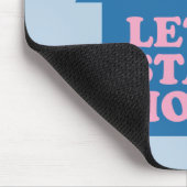 Tapis De Souris Restons à la maison Bleu (Coin)