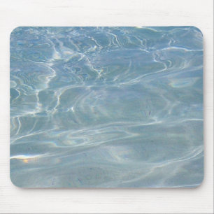 Tapis De Souris Résumé d'eau des Caraïbes Bleu Nature