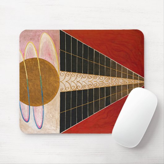 Tapis De Souris Retable, Groupe X, No.2 par Hilma af Klint (Avec souris)