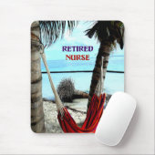 Tapis De Souris Retired Nurse, Hammock under the Palm Trees (Avec souris)