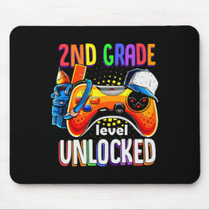 Tapis De Souris Retour À L'École Gamepad 2e Niveau Deuxième Niveau