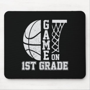 Tapis De Souris Retour À L'École Jeu Sur 1Ème Année Fun Basketball