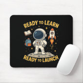 Tapis De Souris Retour à l'école lancement de fusée spatiale appre (Avec souris)