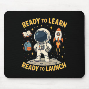 Tapis De Souris Retour à l'école lancement de fusée spatiale appre