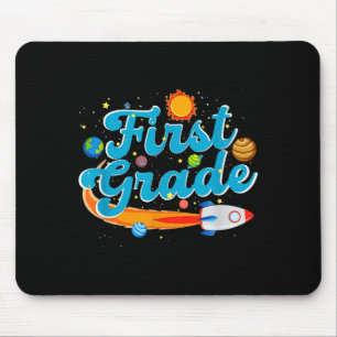 Tapis De Souris Retour à l'école professeur d'espace extérieur pre