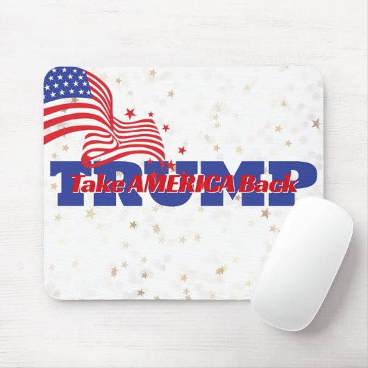 Tapis De Souris RETOUR DE L'AMÉRIQUE Trump Slogan (Avec souris)