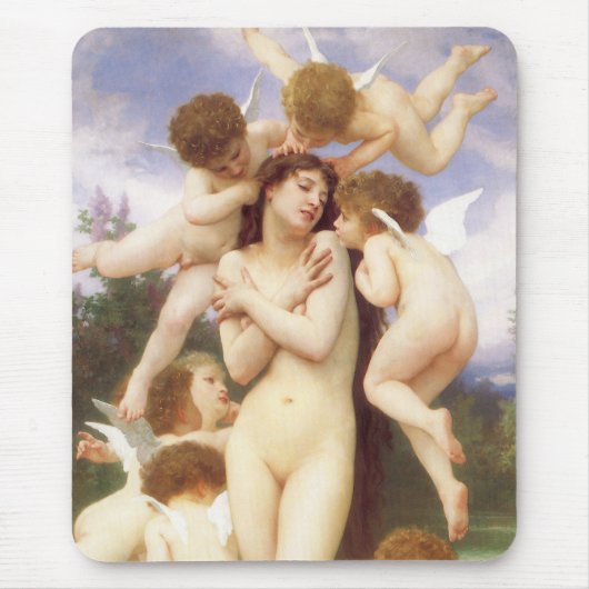 Tapis De Souris Retour du printemps (Le Printemps) par Bouguereau (Devant)