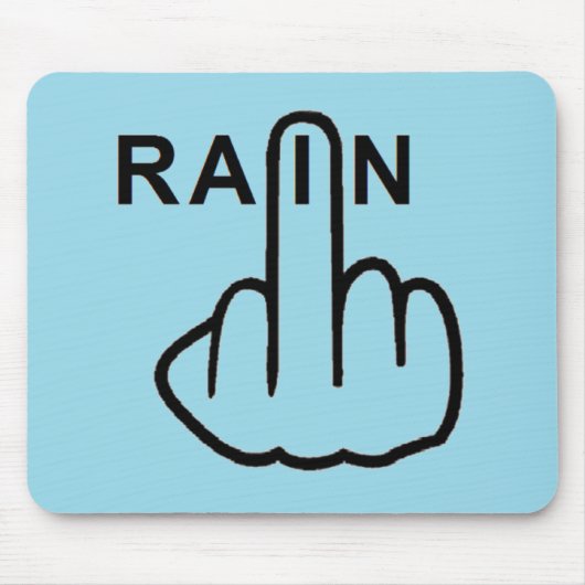 Tapis De Souris Retourner de pluie Mousepad (Devant)