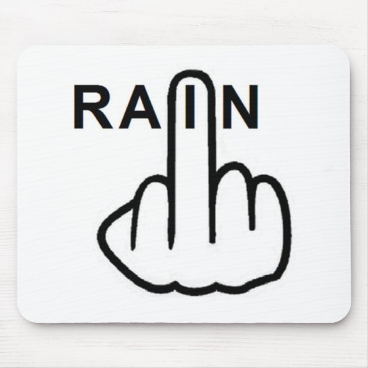 Tapis De Souris Retourner de pluie Mousepad (Devant)