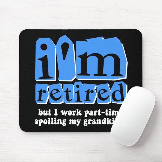 Tapis De Souris Retraite drôle (Avec souris)