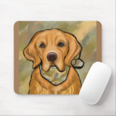 Tapis De Souris Retriever doré (Avec souris)