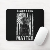 Tapis De Souris Retriever du Labrador Black Labs (Avec souris)