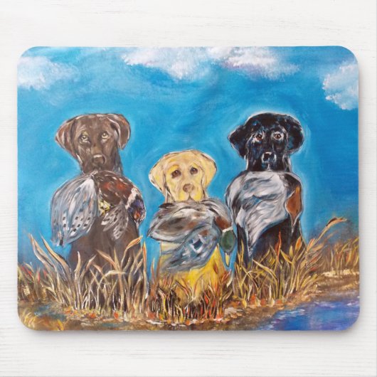 TAPIS DE SOURIS RETRIEVERS LABRADOR (Devant)