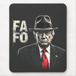 Tapis De Souris Retro Américain Donald Trump FAFO USA Drapeau Patr