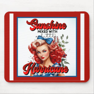 Tapis De Souris Retro American Pinup_ Sunshine Mixte