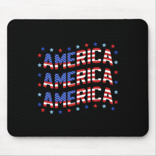 Tapis De Souris Retro Amérique 4 juillet Drapeau américain Patriot