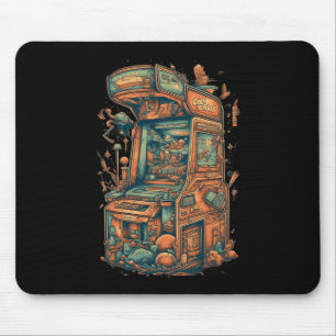 Tapis De Souris Retro Arcade Gamer Clic Machine de jeux d'arcade