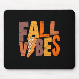 Tapis De Souris Retro Automne Vibes Saison Citrouille Automne Homm