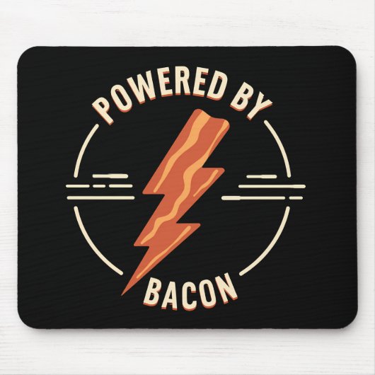 Tapis De Souris Retro Bacon Lover Drôle Conception alimentaire ave (Devant)