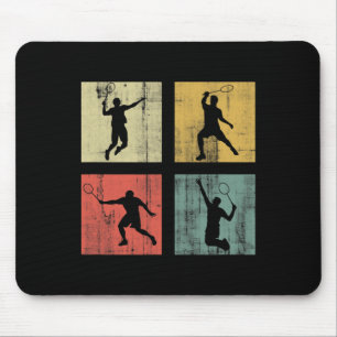 Tapis De Souris Retro Badminton