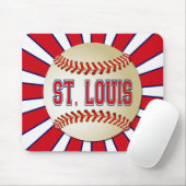 TAPIS DE SOURIS RÉTRO BASE-BALL DE ST LOUIS (Avec souris)