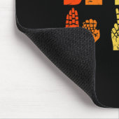 Tapis De Souris Retro Be Kind Main Sign ASL Sensibilisation sur l' (Coin)