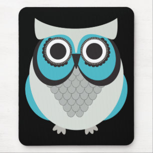 Tapis De Souris Rétro beau hibou