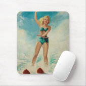 Tapis De Souris Rétro beauté 10 (Avec souris)
