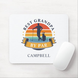 Tapis De Souris Retro Best Grandpa By Par Personalized Golfer Dad