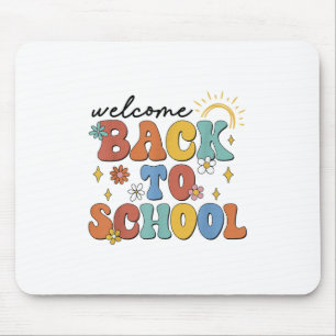 Tapis De Souris Retro Bienvenue À L'École Appréciation Des Enseign