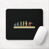 Tapis De Souris Retro Billiards Human Evolution Lover Pool Cadeau (Avec souris)