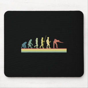 Tapis De Souris Retro Billiards Human Evolution Lover Pool Cadeau