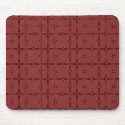 Tapis De Souris Retro Bliss Mousepad, Crimson (Devant)