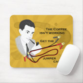 Tapis De Souris Rétro café drôle de papa indiquant Mousepad (Avec souris)