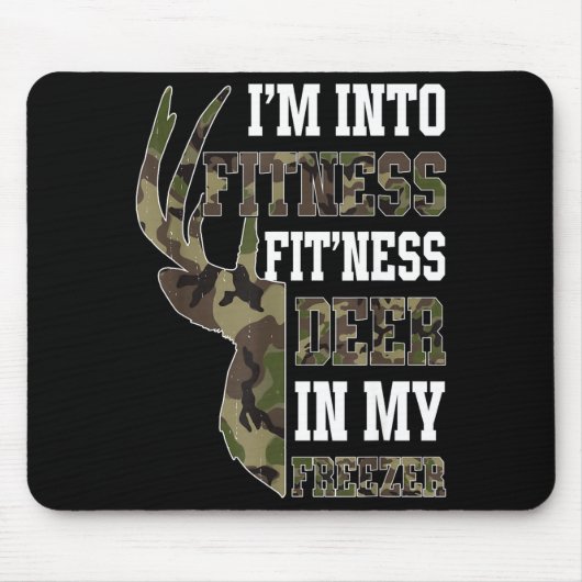 Tapis De Souris Retro Camo Deer Hunting Funny Wildlife Hunter Men (Devant)