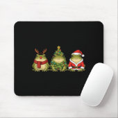 Tapis De Souris Retro Christmas Desert Rain Frog Santa Reindeer (Avec souris)
