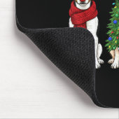 Tapis De Souris Retro Christmas Rat Terrier Santa Reindeer Dog Lov (Coin)