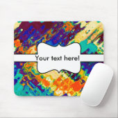 Tapis De Souris Rétro conception d'abrégé sur texture (Avec souris)
