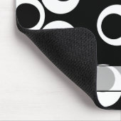 Tapis De Souris Rétro conception noire et blanche à la mode. (Coin)