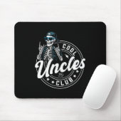 Tapis De Souris Retro Cool Uncles Club Funny Skeleton New Uncle Me (Avec souris)