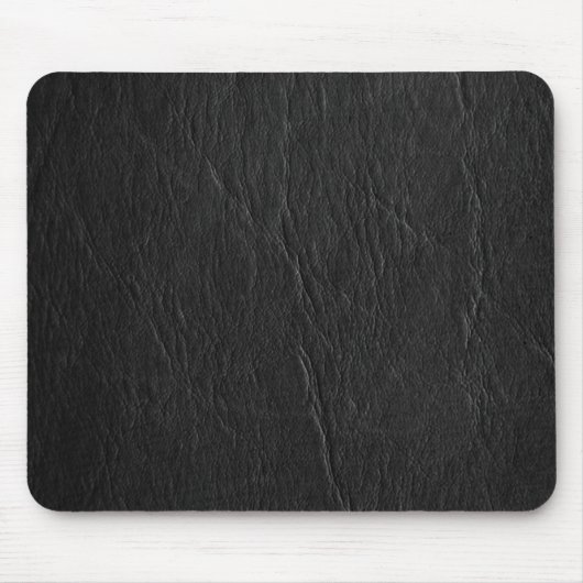 Tapis De Souris Rétro coutume en cuir noire grunge (Devant)