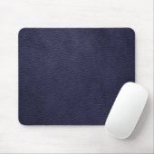 Tapis De Souris Rétro cuir fait sur commande de bleu marine (Avec souris)