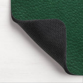 Tapis De Souris Rétro cuir fait sur commande vert (Coin)
