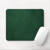 Tapis De Souris Rétro cuir fait sur commande vert (Avec souris)