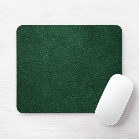 Tapis De Souris Rétro cuir fait sur commande vert (Avec souris)