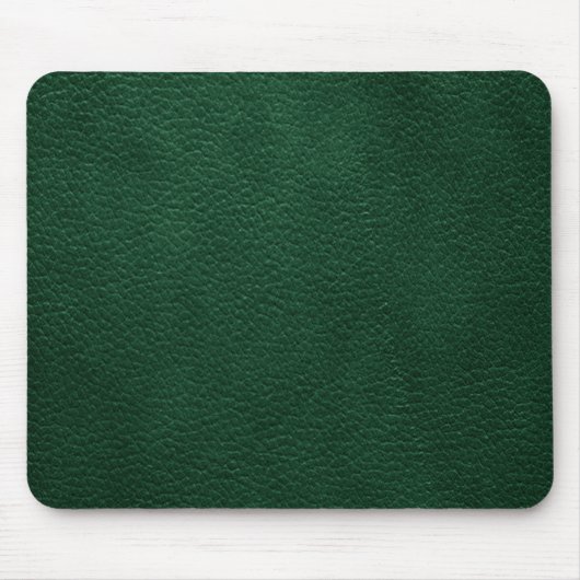 Tapis De Souris Rétro cuir fait sur commande vert (Devant)