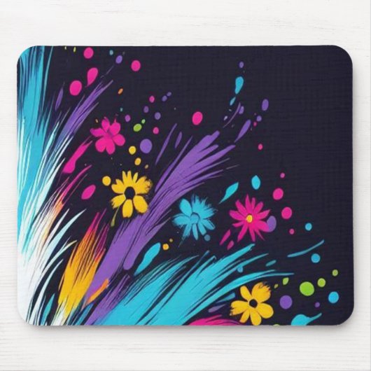 Tapis De Souris Retro Design on a 1970's Thick Computer Mousepad (Devant)