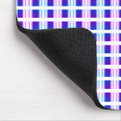 Tapis De Souris rétro électrique rayé bleu & violet (Coin)